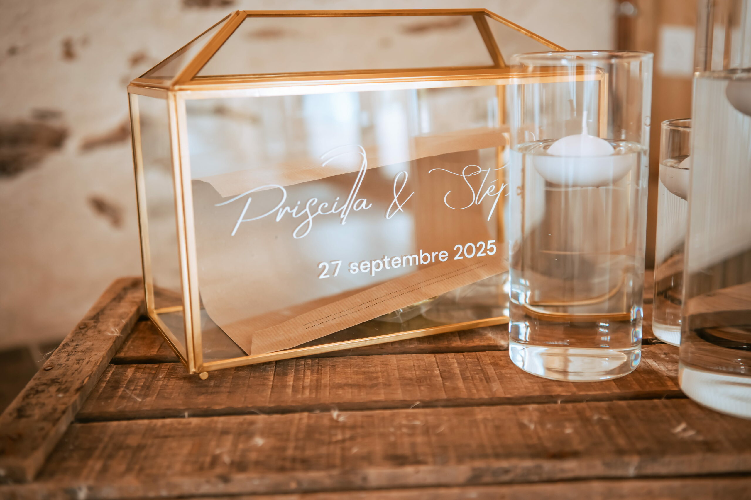 Décoration centre de table mariage - Les trésors de Madine